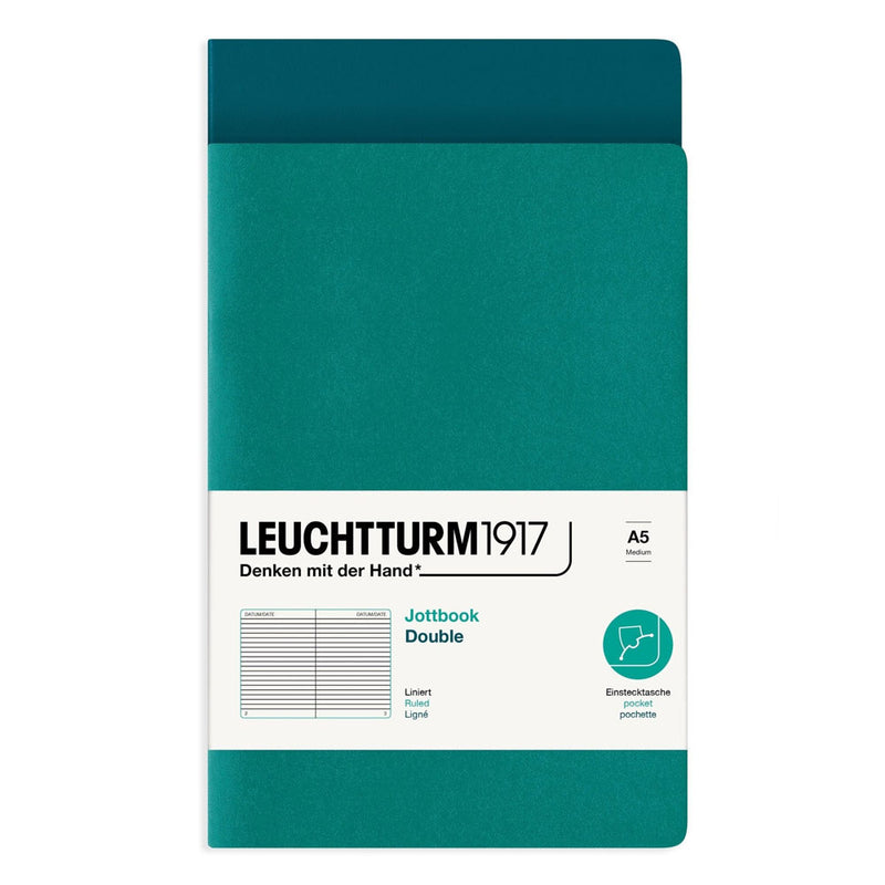 Leuchtturm Twin Pack Jottbook Lined A5