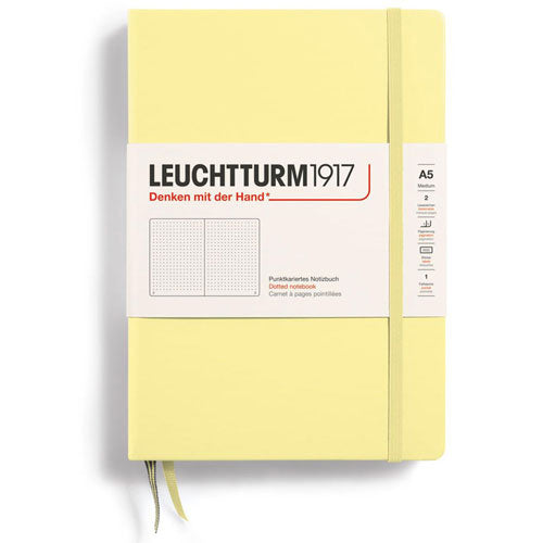 Leuchtturm Hardcover Dotted Notebook A5 (Yellow)