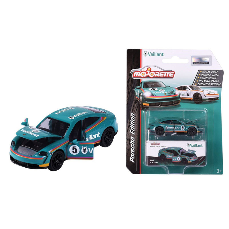 Majorette Porsche Taycan Vaillant -malliauto