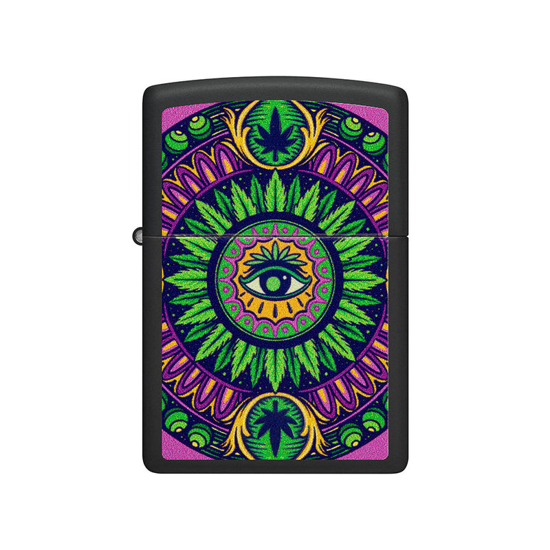  Zippo Cannabis Black Light Sturmfeuerzeug