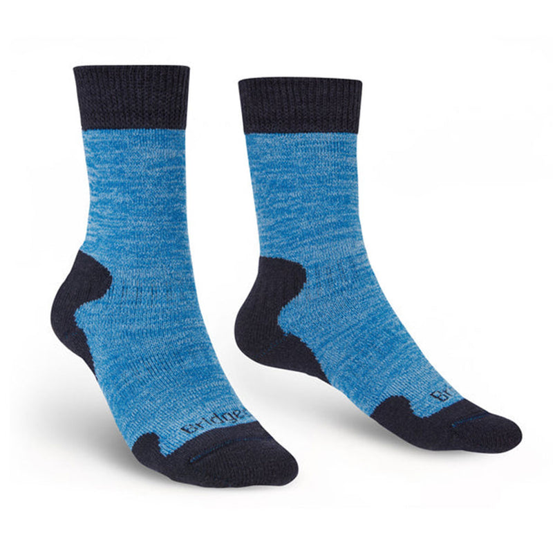 Kvinnors tungvikt Merino Comfort Socks (Blue Marl)