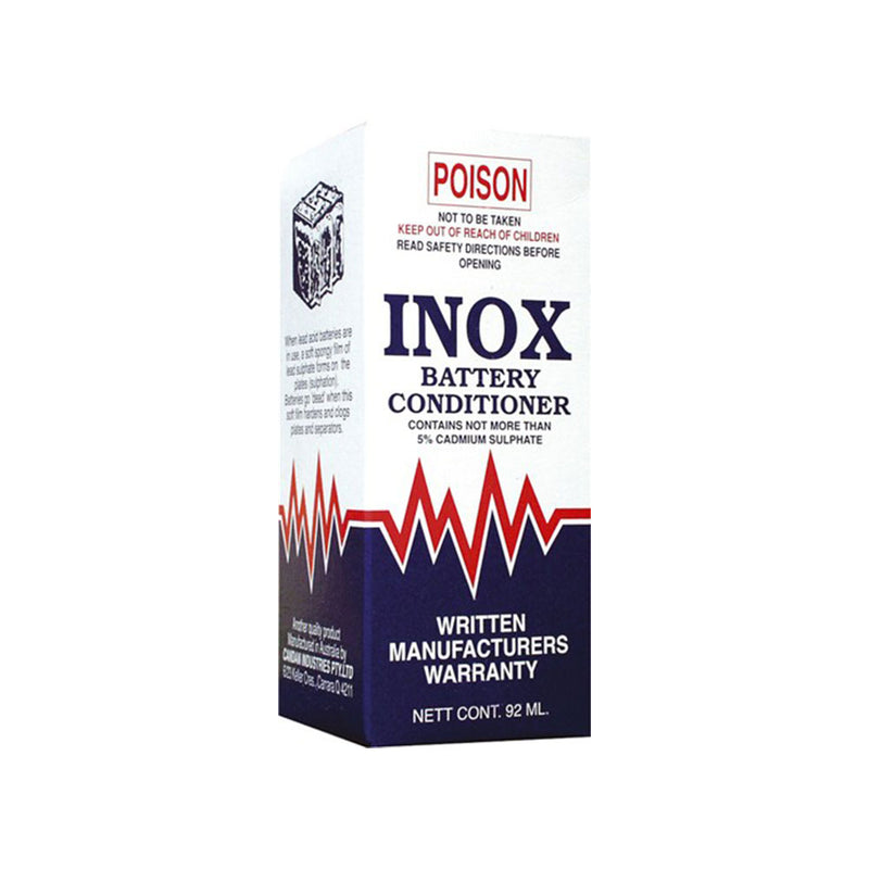 Inox mx2 -akun hoitoaineen neste