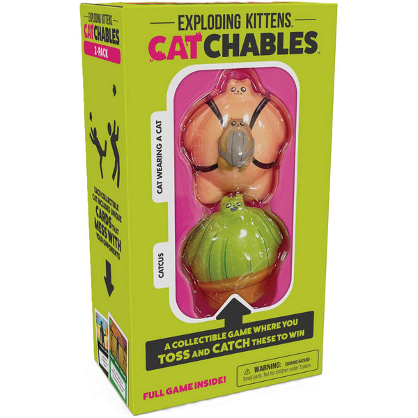 Catchables 2-Pack #2 Cat-wearing-a-cat & Catcus Party Game