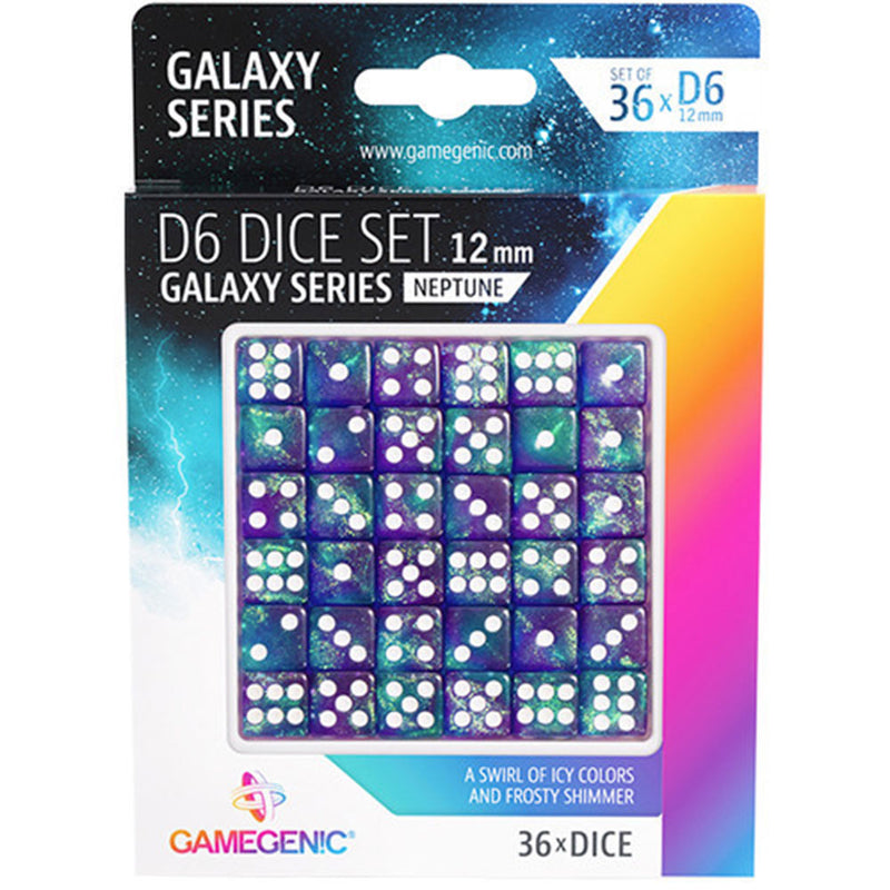 Gamegenic Galaxy -sarja D6 Dice Set 12mm (36kpl)