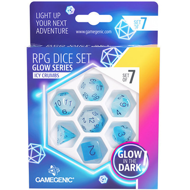 Gamegenic Glow -sarjan RPG -noppajoukko 7kpl