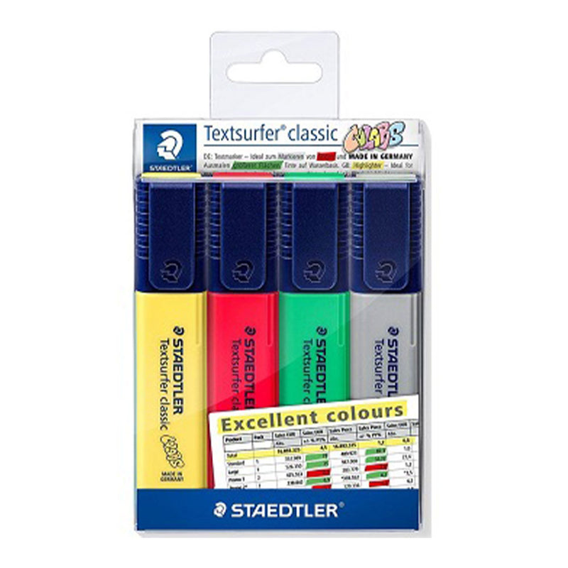 Staedtler TextSurfer Classic HighLighters 4kpcs