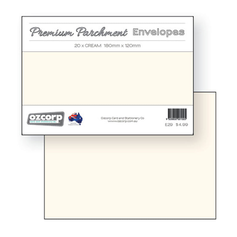 OZCORP C6 Premium -pergamenttiverhoilu 20kpl (18x12cm)