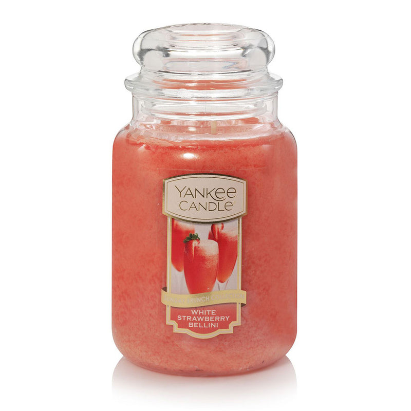 Yankee klassinen valkoinen mansikka Bellini Candle Jar