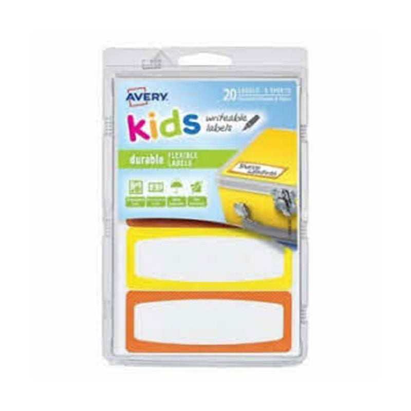 Avery Writable Kids ID -merkinnät 20kpl (89x32mm)