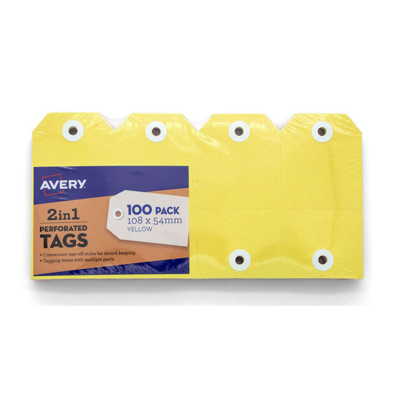 Avery 2-in-1 Kraft -tunniste (pakkaus 100)