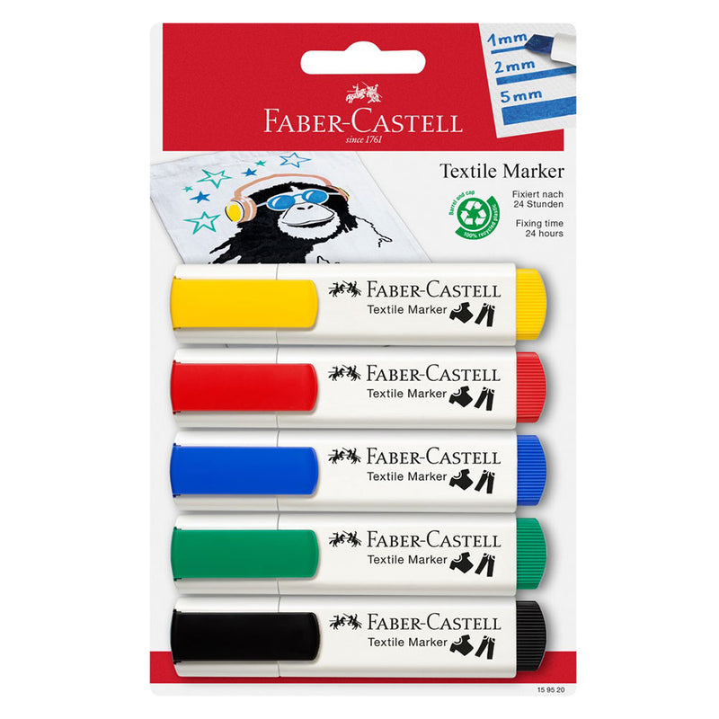 Faber-Castell Textile Marker (Pack of 5)