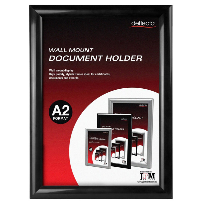 Deflecto Wall-Moned Document Holder (Black)