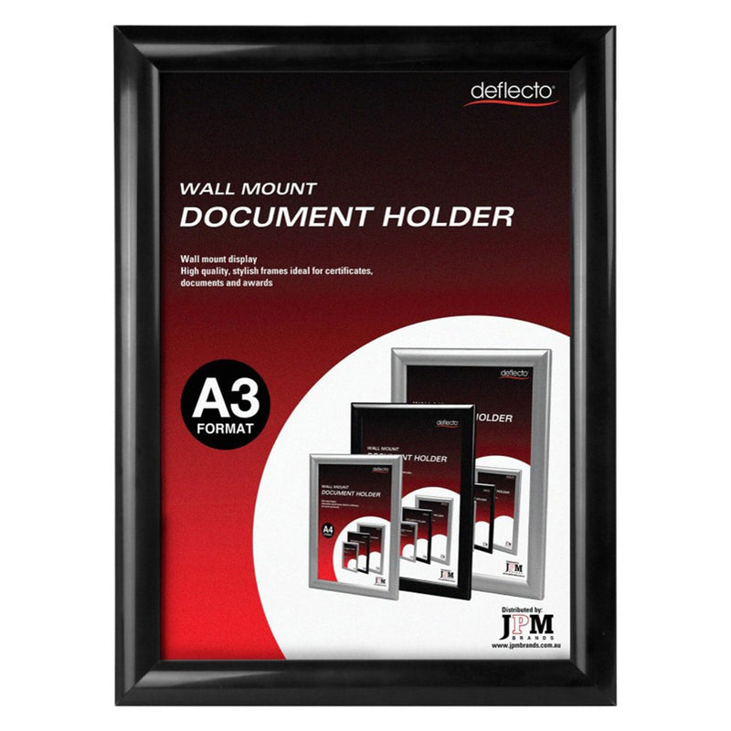 Deflecto Wall-Moned Document Holder (Black)