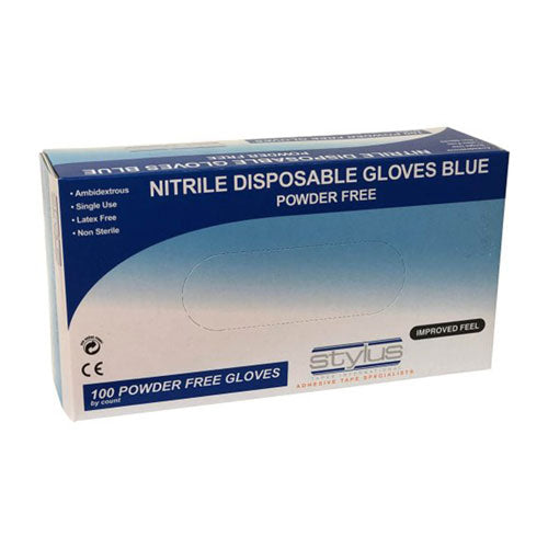 Stylus Disposable Nitrile Gloves Small/Medium 100pk