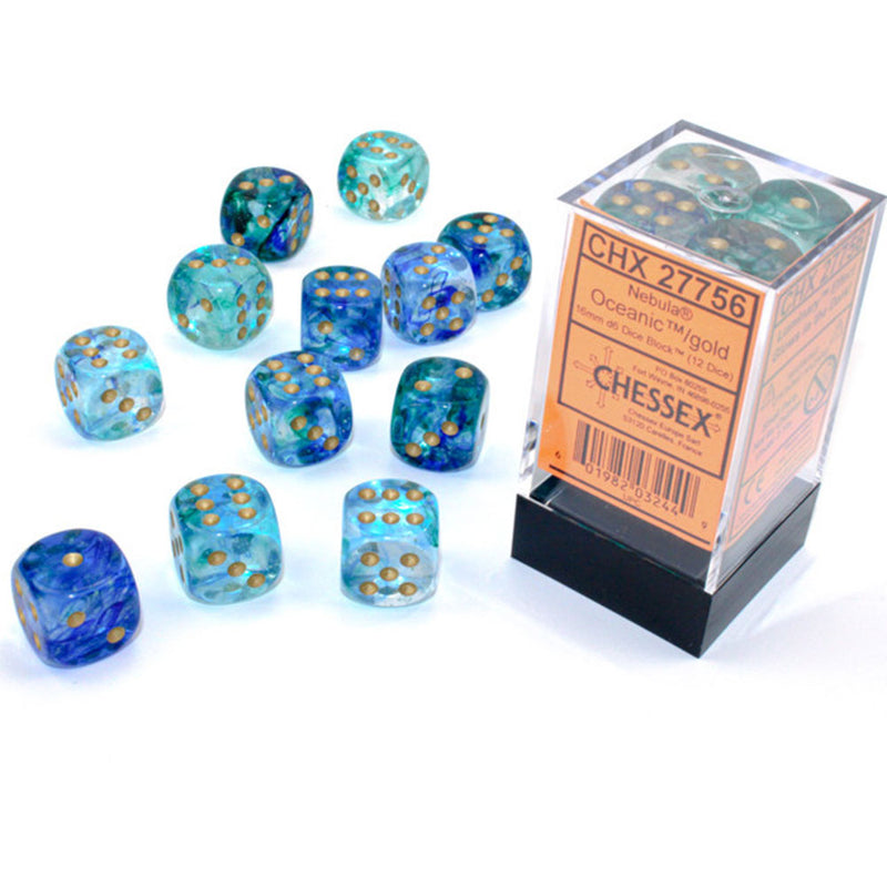 Nebula Chessex 16 mm D6 -noppalohko