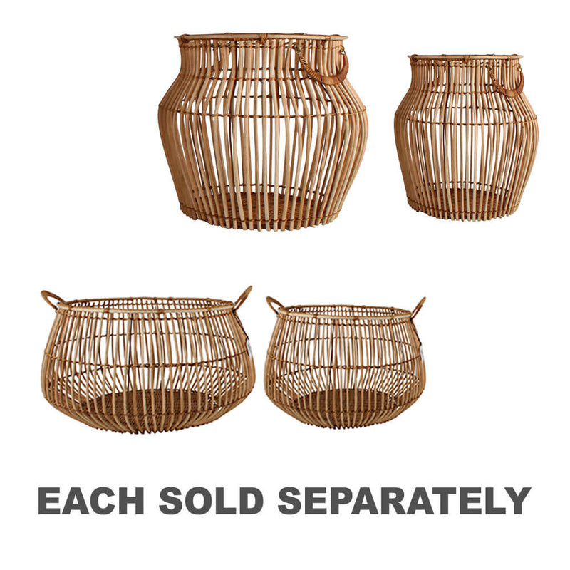 Aesha Set of 2 Rattan Baskets Large