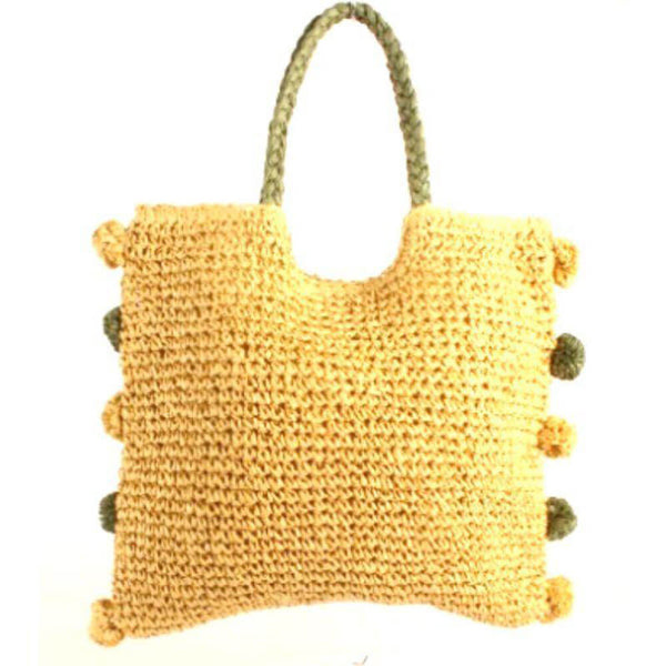 Natalie Natural Tote Paper Weave Bag 40cm