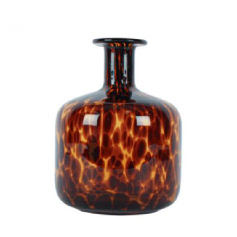 Easton Amber Leopard Print Vase