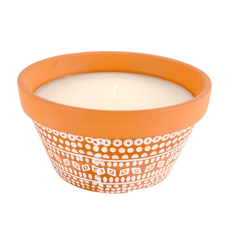 Sandalwood Citronella -kynttilä Terracotta -potissa