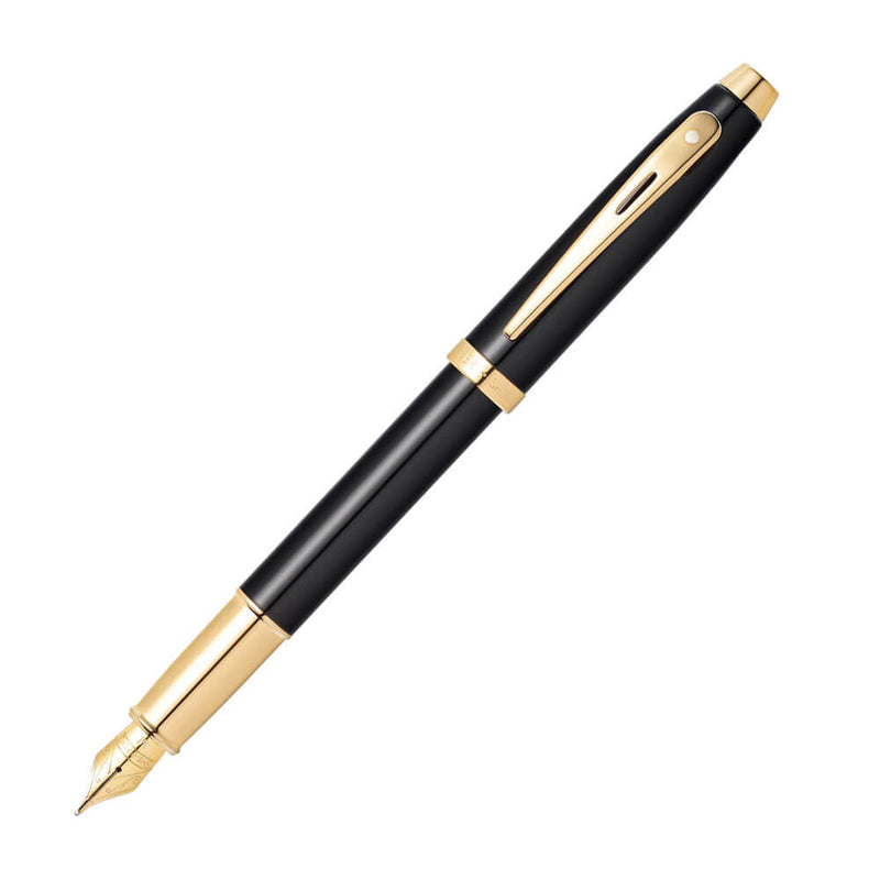 Sheaffer 100 Musta lakka W/ Gold Fountain -kynä