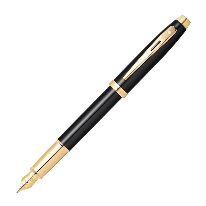 Sheaffer 100 Musta lakka W/ Gold Fountain -kynä