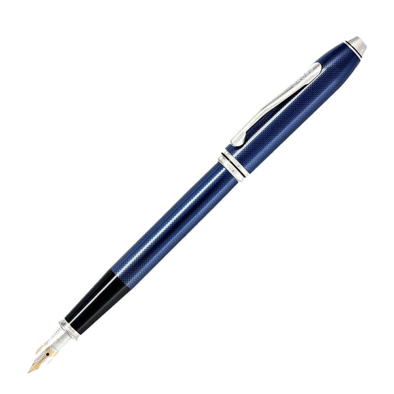 Townsend Quartz Blue Lacquer Medium Point Fountain Pen