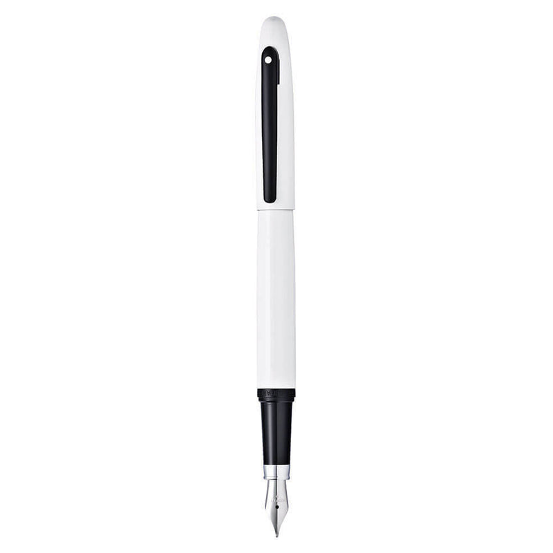 Sheaffer VFM White Lakka ja musta suihkulähde