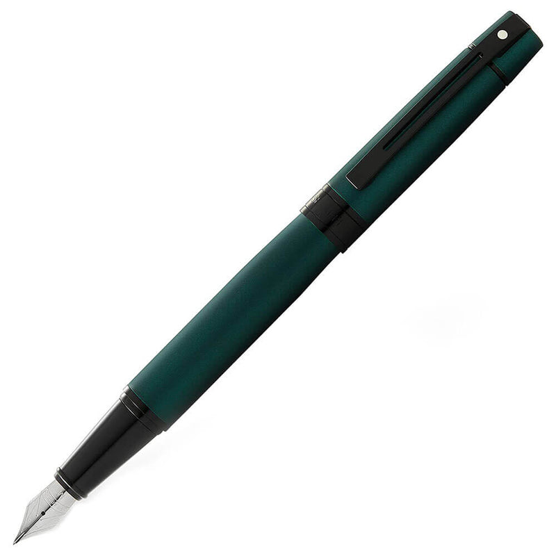 Sheaffer 300 Fountain -kynä w/ mustan koriste (mattavihreä)