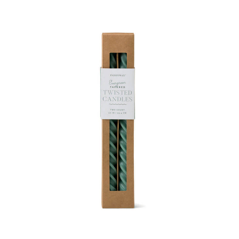 Cypress & Fir Twisted Candles (uppsättning av 2)