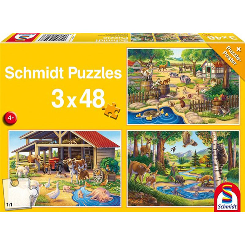 Schmidt Puzzle 3x48tlg