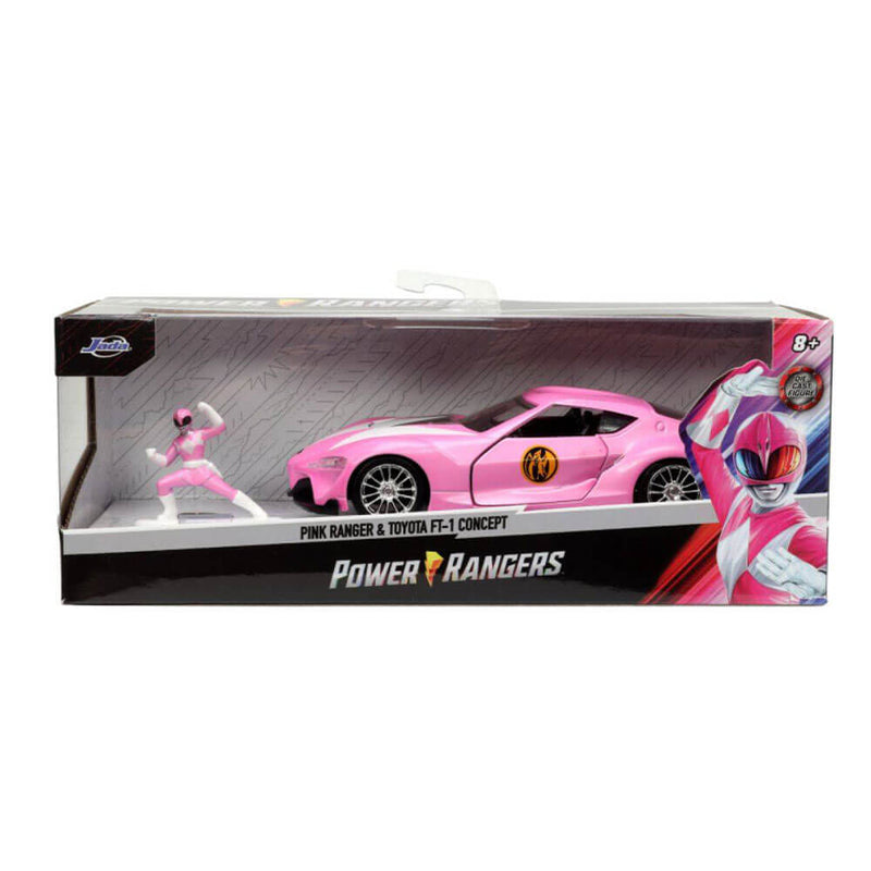 Power Rangers Toyota FT-1 vaaleanpunaisella rangerilla