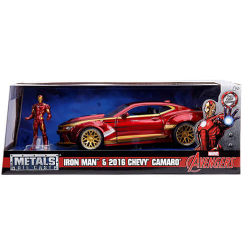 Iron Man 2016 Chevy Camero SS 1:24 Hollywood Rde Diecast Veh