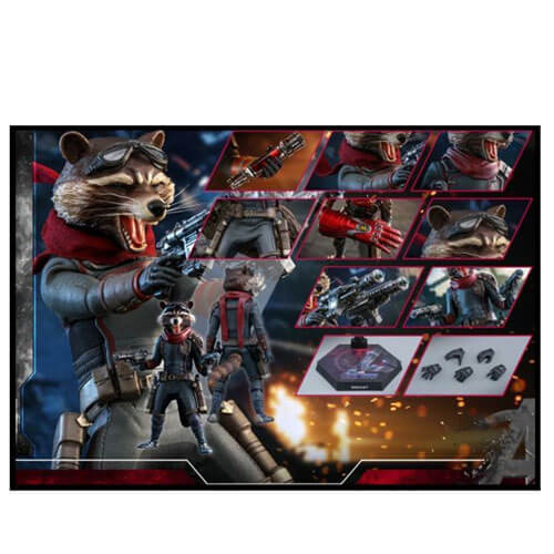 Avengers 4 Endgame Rocket Raccoon 1:6 Scale Action Figure