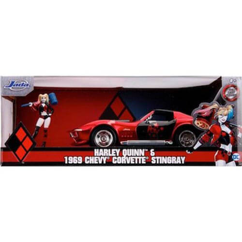 Batman Harley Quinn 69 Corvette 1:24 Scale Hollywood Ride