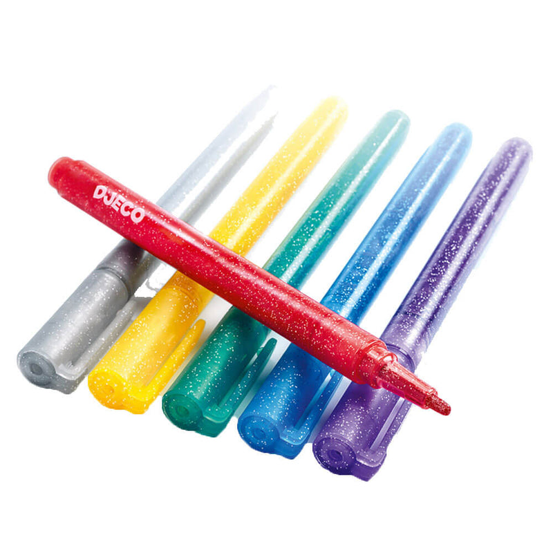 Djeco Glitzermarker (6er Pack)