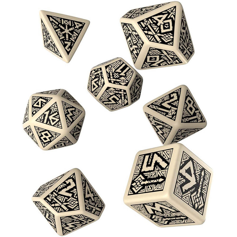 Q Workshop Dwarven Dice Set av 7