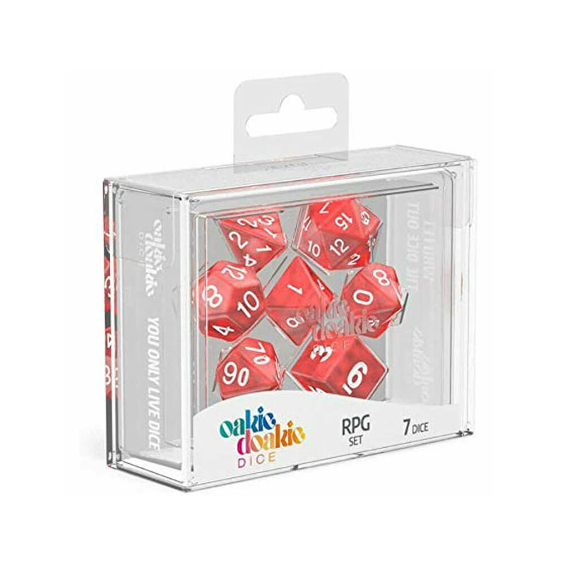 Oakie Doakie RPG Set Marmor Dice 7kpl