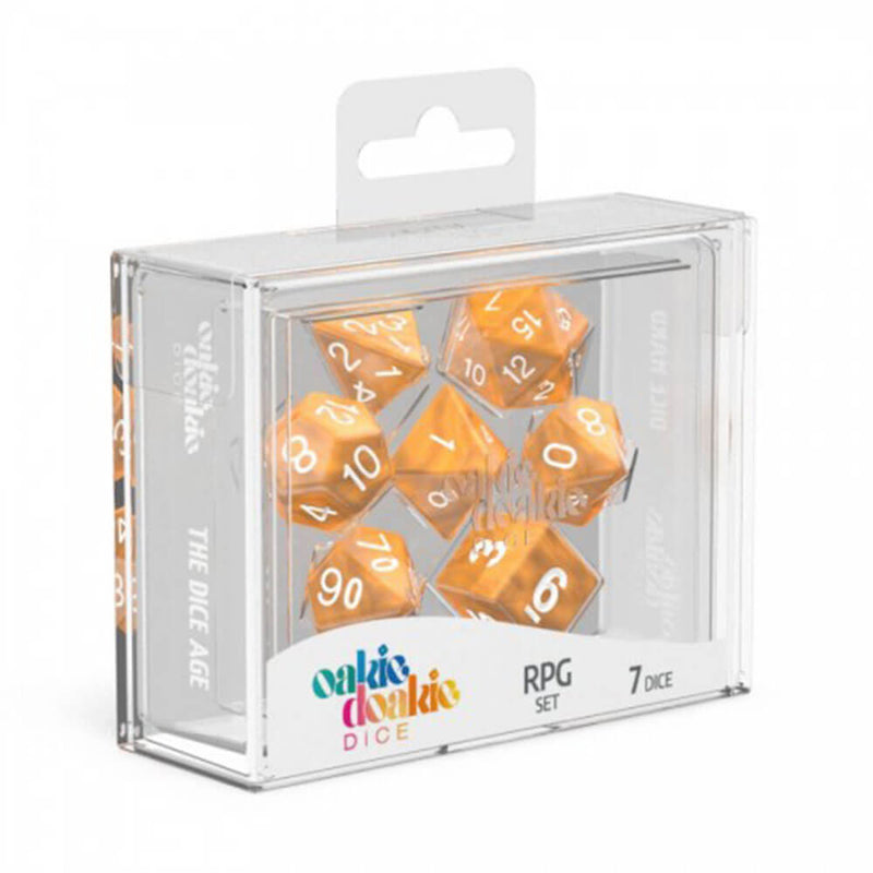 Oakie Doakie RPG Set Marmor Dice 7kpl