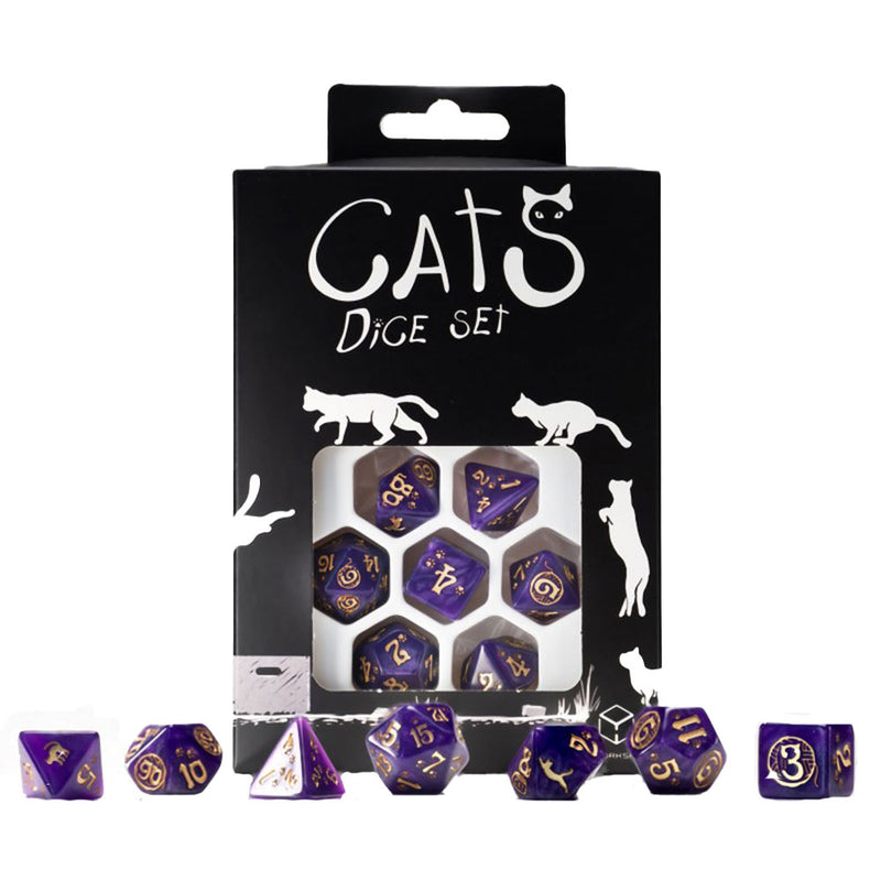 Q Workshop Cats Dice -sarja 7kpl