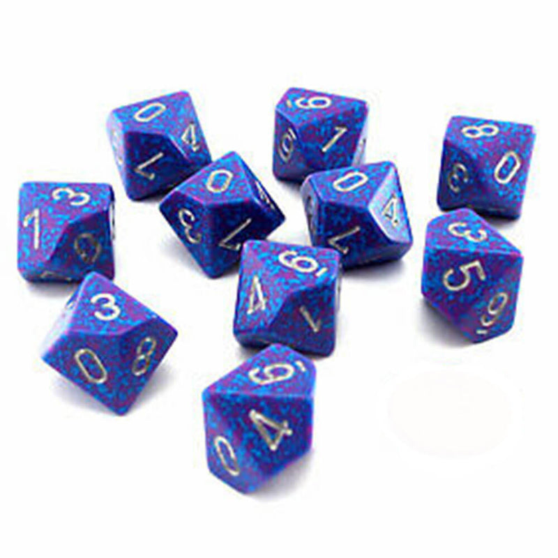 Chessex D10 Polyedral 10-Die Speckled Set