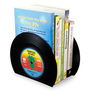 Retro Vinyl Bookends