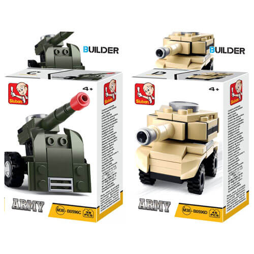 Sluban Builder Army Construction Set (4 Designs)