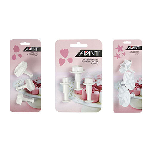 Avanti Fondant Plunger Cut Set (3pcs)