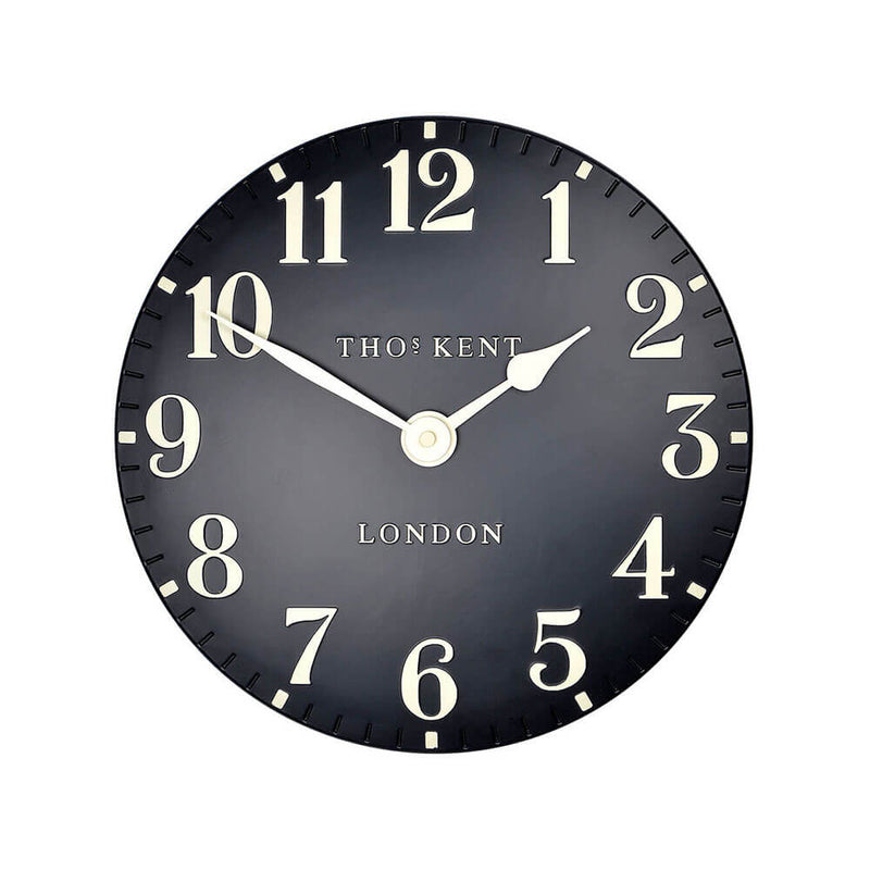 Thomas Kent Arabic Wall Clock med 3D -siffror 30 cm