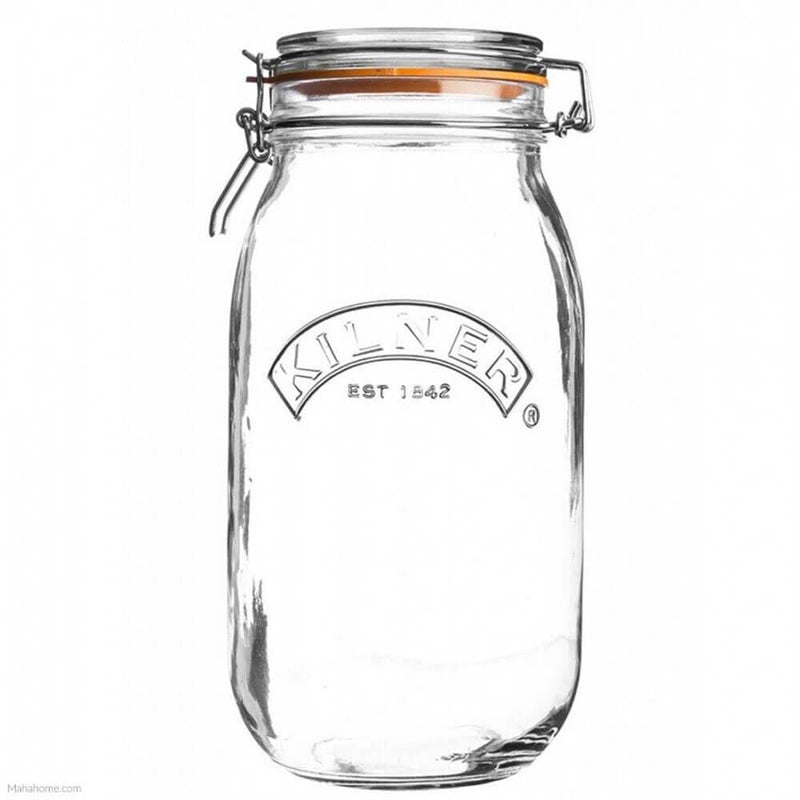 Kilner Clip Top Round Jar (klar)