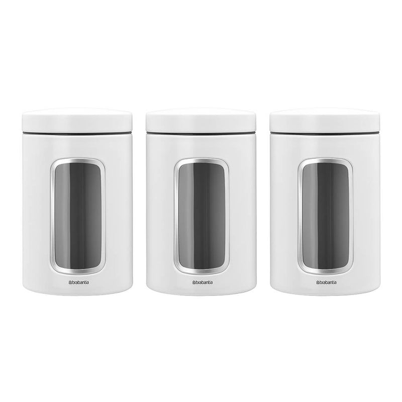 Brabantia -ikkuna Canister White 1,4L