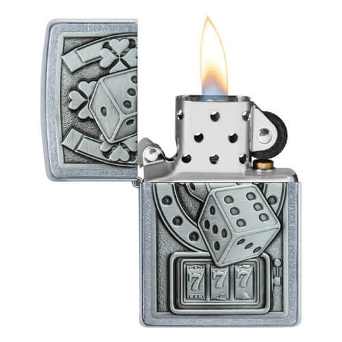 Zippo Luck Street Chrome Lighter