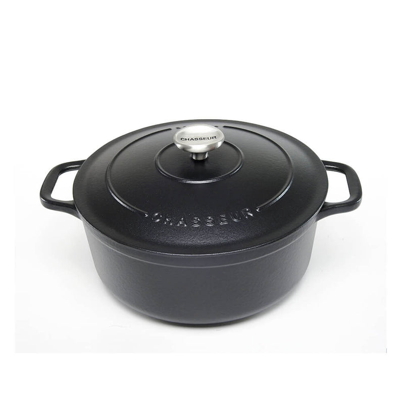 Chasseur Round French Oven (matt svart)