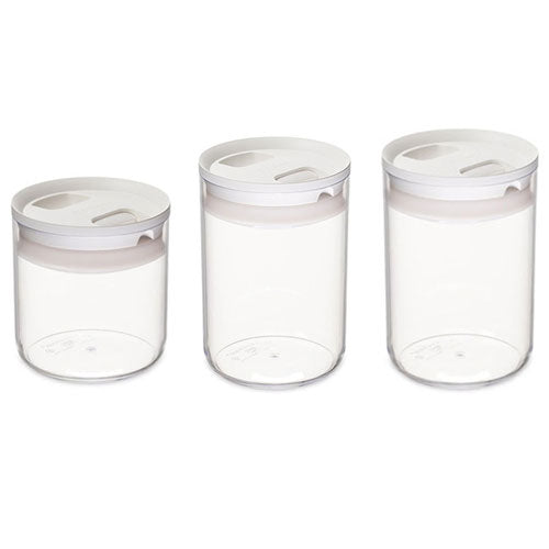 ClickClack Pantry Round Container (White)