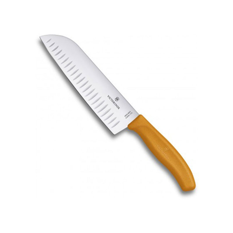 Klassinen kaatunut leveä terä Santoku Knife Blister 17cm